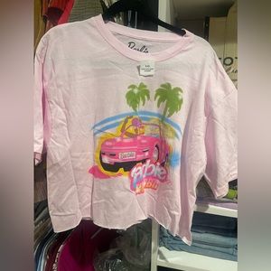 Barbie cropped t- shirt💖
